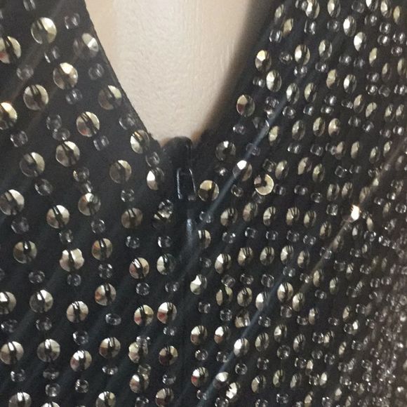 Rachel Zoe Kipling Cold Shoulder Sequin Dress - Picture 7 of 8